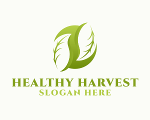 Healthy Natural Leaf logo design