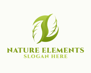 Healthy Natural Leaf logo design