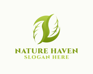 Healthy Natural Leaf logo design