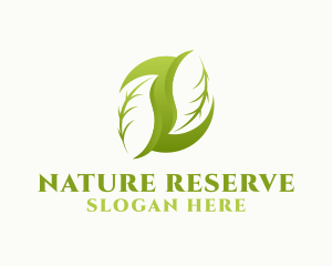 Healthy Natural Leaf logo design