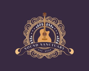 Country Music Guitar Instrument logo