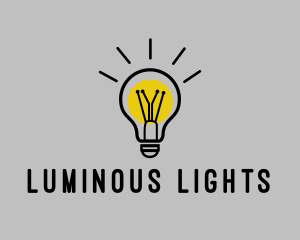 Energy Light Bulb  logo design