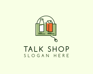 Online Grocery Shopping  logo design