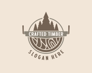 Lumberjack Carpentry Tools logo design