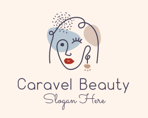 Woman Beauty Jewelry  logo design