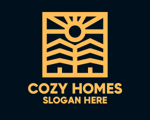 Golden Sun Property Homes logo design