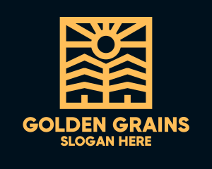 Golden Sun Property Homes logo design