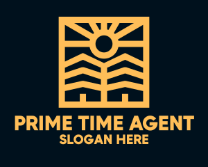 Golden Sun Property Homes logo design