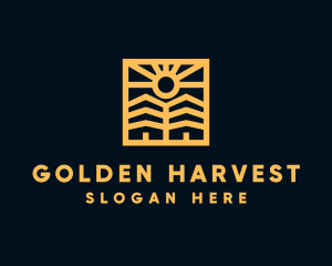 Golden Sun Property Homes logo design