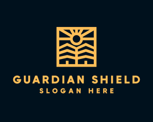 Golden Sun Property Homes logo design