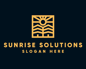 Golden Sun Property Homes logo design