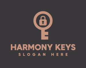 Minimalist Locksmith Key logo design