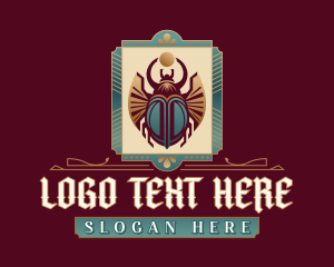 Premium Beetle Art Deco logo