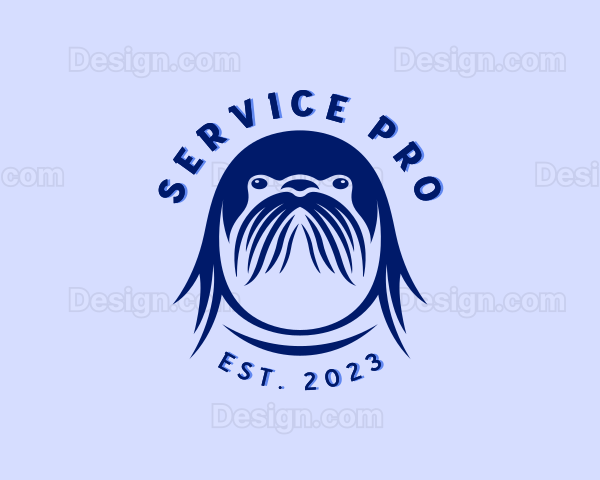 Walrus Arctic Wildlife Logo