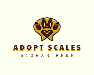 Pet Paw Print logo design