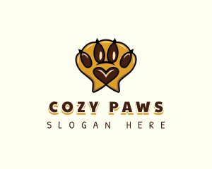 Pet Paw Print logo design