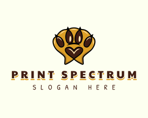 Pet Paw Print logo design