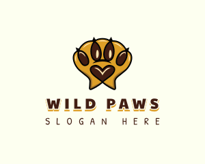 Pet Paw Print logo design