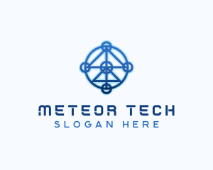 Developer Tech Circuitry logo design