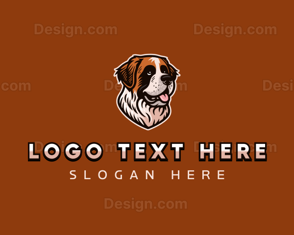 Saint Bernard Dog Logo