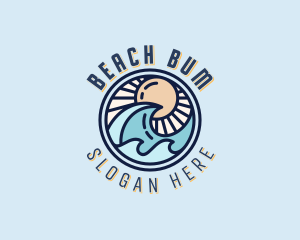 Ocean Waves Resort logo design