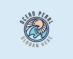 Ocean Waves Resort logo design