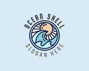 Ocean Waves Resort logo design