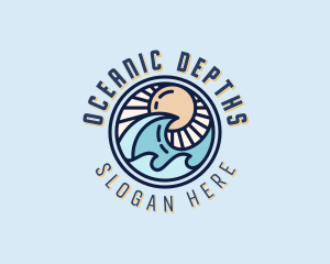 Ocean Waves Resort logo design