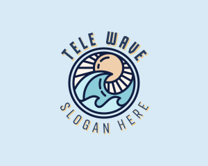 Ocean Waves Resort logo design