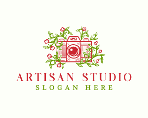 Floral Camera Studio logo design