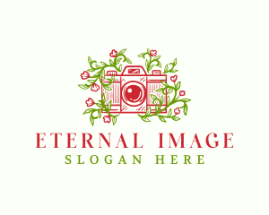 Floral Camera Studio logo design