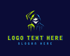 Skull Reaper Spooky Logo