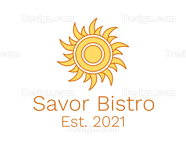 Morning Summer Sun Logo