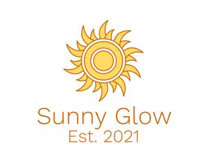 Morning Summer Sun logo design