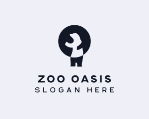 Arctic Polar Bear Zoo logo design