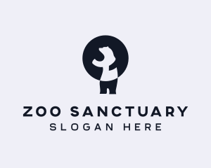 Arctic Polar Bear Zoo logo design