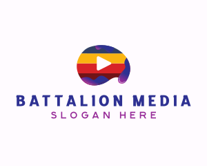 Colorful Media Player logo design