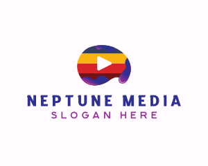 Colorful Media Player logo design