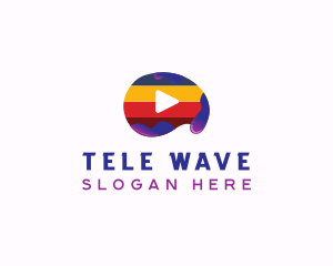 Colorful Media Player logo design