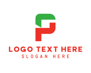 Letter - Modern Industrial Letter P logo design