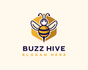 Beehive Flying Bee logo