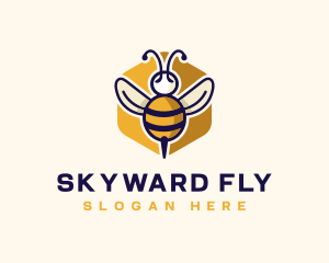 Beehive Flying Bee logo