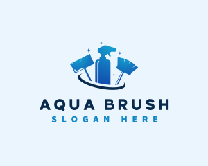 Cleaning Housekeeping Tools logo design