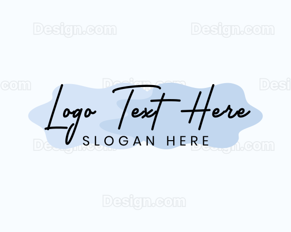 Handwritten Cursive Wordmark Logo