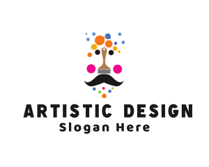 Artist Paint Face logo