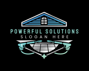 Floor Clean Power Wash logo design