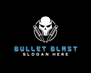 Skull Ammunition Army logo design