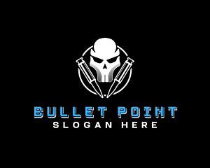 Skull Ammunition Army logo design