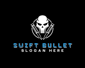 Skull Ammunition Army logo design