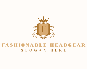 Luxury Crown Shield logo design